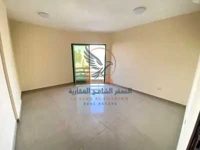 شقة ثلاث غرف وصالة للإيجار السنوي في الراشدية 1، شارع الميناء، عجمان 4 بلكون