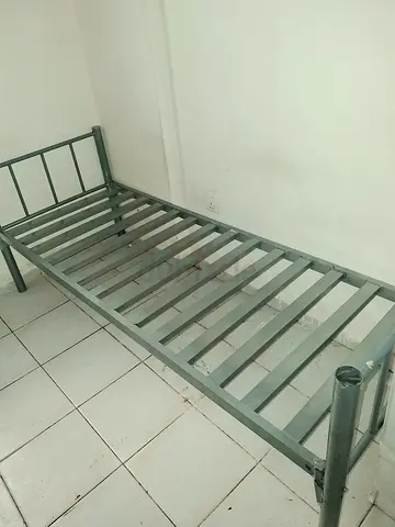 Metal Single Bed Frame with Slats - Good Condition