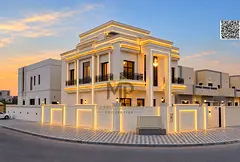 Corner villa with an elegant, classic design in Al Zahia – Ajman | 6 master bedrooms | Two floors 