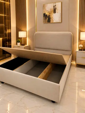 Storage Bed Frame Queen Size