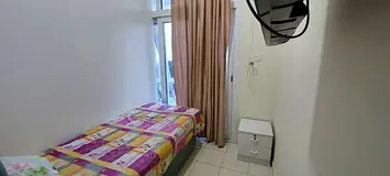 A balcony partition room available in Barsha Hights Tecom