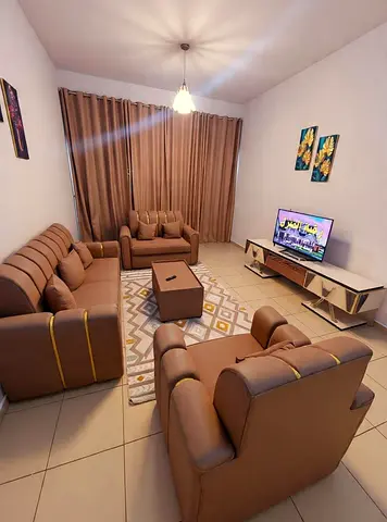 Fully furnished One-bedroom apartment | for monthly rent | Ajman - Al Rashidiya - Ajman One Towers | Includes bills and internet | Parking included
