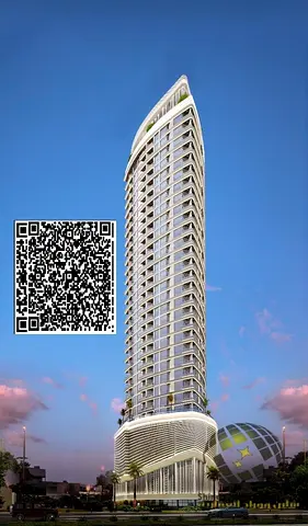 شقة غرفة وصالة للبيع في اللؤلؤة عجمان تاور C بتصميم عصري