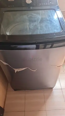 Used Top-Load Washing Machine - Damaged Outer Panel, Works Fine