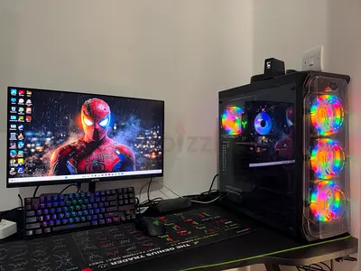 Complete Gaming PC Setup i5-12400F GTX 1080 16GB RAM Dual Monitors 200Hz + Gaming Desk & Chair