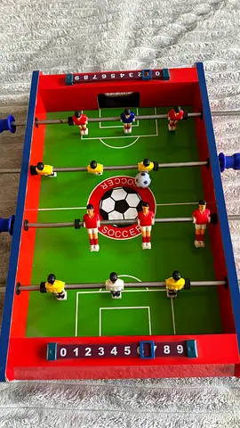 Mini tabletop foosball table compact soccer game, good condition