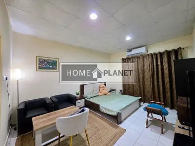Fully Furnished | Vacant Now | Private Studio in a Villa | Prime Location near Khalidiya Mall