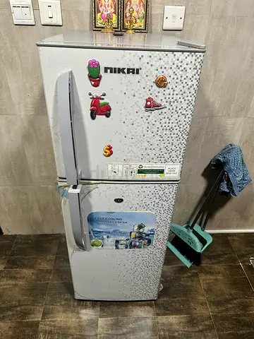 Mikai double-door refrigerator - used, good working condition