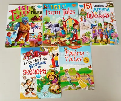 Collection of 5 Children's Story Books — Fairy Tales & World Stories (Good Condition)