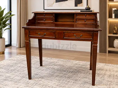 Pottery barn Vintage Wooden Writing Desk with Multiple Drawers
