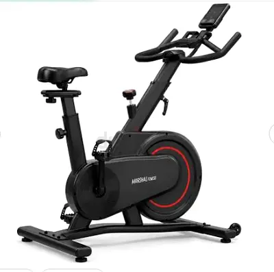 Marshal Fitness Indoor Magnetic Stationary Bike – Adjustable Seat & Handlebars - Brand New