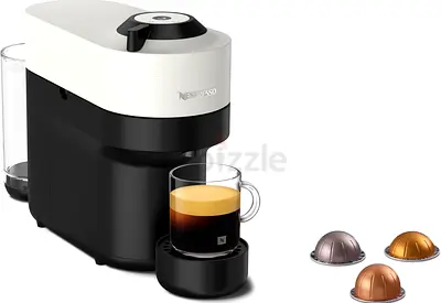 Nespresso Vertuo Pop Coffee Machine by Nespresso - Coconut White Design, Smart Brewing Technology