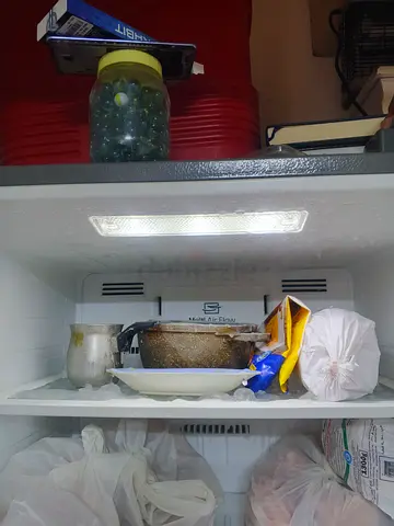 Used Refrigerator - Working Interior Light, Good Condition