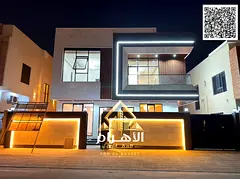 Modern two-story villa with a roof terrace in Al Yasmeen, Ajman – freehold ownership available to 