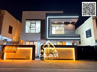 Modern two-story villa with a roof terrace in Al Yasmeen, Ajman – freehold ownership available to a