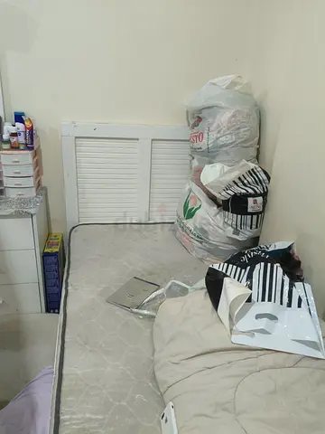 King-size bed and single bed Refrigerator