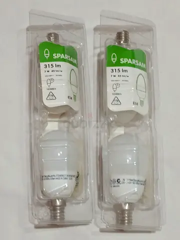 Ikea E14 Screw Base Lamps set of 4