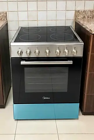 Midea Electric Ceramic Hob Oven - Freestanding 4-Burner