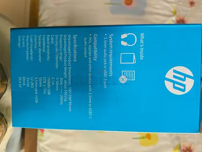 HP Wired Headset with Microphone (Open Boxed) - flawless Condition