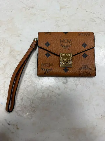 Authentic MCM MCM logo printed wallet
