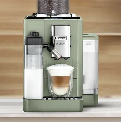 ☕ De’Longhi Rivelia Fully Automatic Coffee Machine – Jade Green , New Sealed Condition with warranty