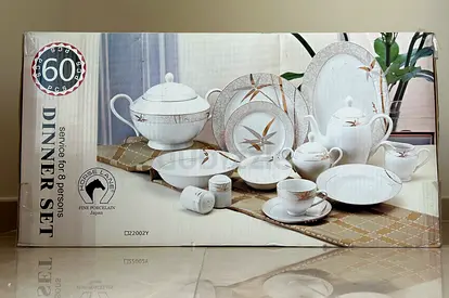 Fine Porcelain Dinner plates Set (60pcs)/Japan