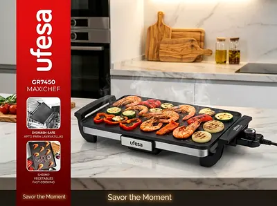 Ufesa Maxichef Electric Griddle / Table Grill - Brand new