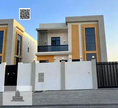 فيلا للايجار في عجمان منطقه الزاهيه 3 غرف ماستر ومجلس وصاله وغرفه خادمه و وروف مع امكانيه التمويل البنكي