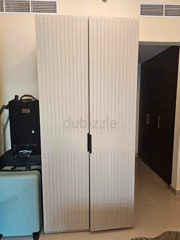 Beige Wardrobes – Set of 2/ Armoire - Good Condition