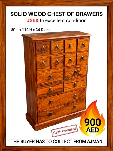 Solid wood chest of drawers- dresser
