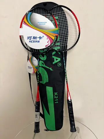 Kesika K211 Badminton Rackets with Carry Case - new