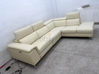 Pure leather electric recliner sofa