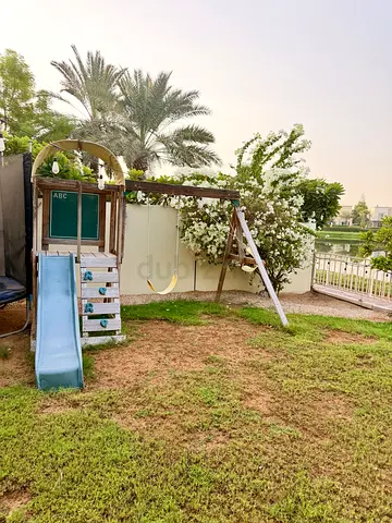 Wooden outdoor playset with slide and swing - used for free
