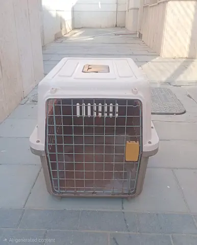 Used Large Pet Carrier Crate with Metal Door. Ideal for a dog — Good Condition