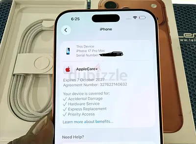Iphone 17 pro max under warranty 1 tear apple care