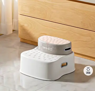 YeeHoo two-step kids stool - lightweight non-slip bathroom step