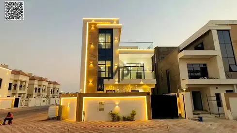 فيلا كورنر فاخرة للبيع في عجمان | طابقان + روف | مسبح خاص | تصميم مميز وتشطيبات راقية | تملك حر لجميع الجنسيات | السعر شامل رسوم التسجيل والت