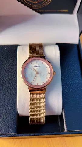 Lorus Rose Gold Mesh Strap Women's Watch - Excellent Condition