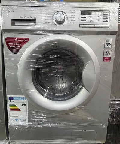 LG Front Load Washing Machine 7kg Direct Drive - Silver (Good Condition) 6 months warranty