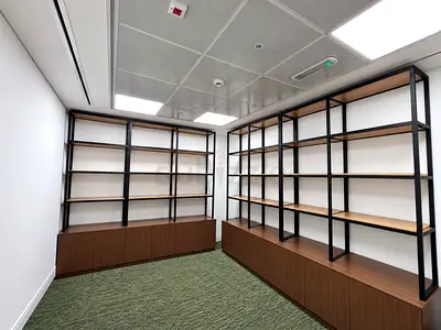 Custom-Made Display Shelving with Cabinets 2 pieces - 6500 AED