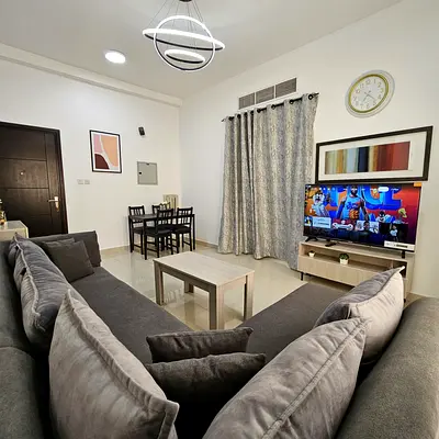 1BHK furnished apartment in Ajman | Real photos from our units | Clean furniture | Bills & internet
