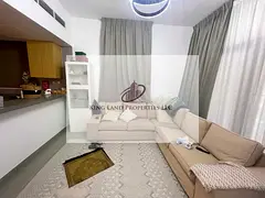 A premium furnished one-bedroom apartment with a hall, two washrooms, and two balconies is available