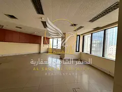 An opportunity to rent a spacious office in Al Majaz 1, Sharjah. Features include central air condit