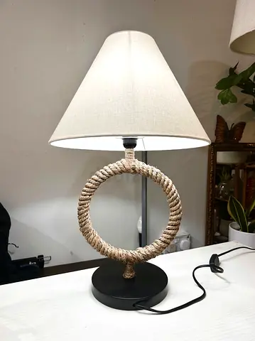 Jenille Rope Table Lamp - 56 cm - Coastal Style