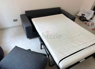 2 seater Sofa Bed with Mattress - Good Condition