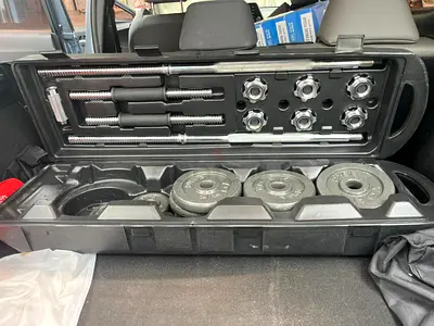 Adjustable Dumbbell and Barbell Set and miscellaneous fitness equipments