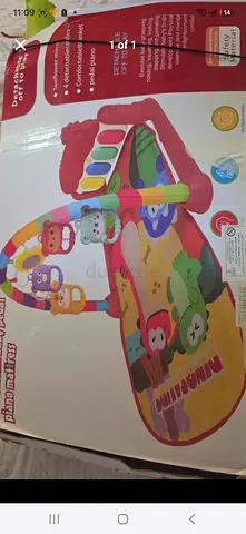 Baby Activity Play Gym Mat with Hanging Toys and Piano Keys