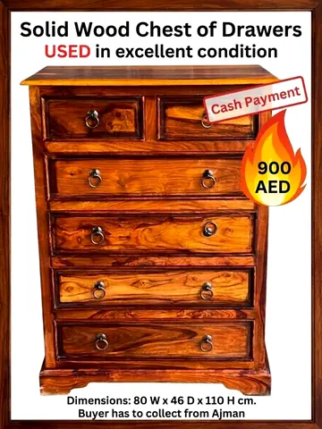 Solid wood chest of drawers-dresser