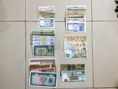 36 VINTAGE EGYPT BANKNOTES
