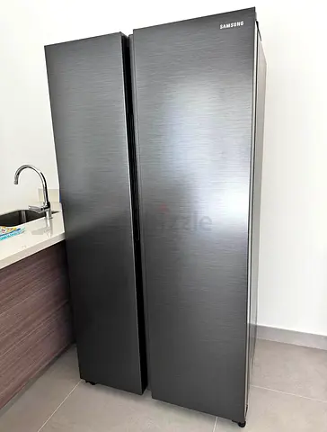 Samsung Side-by-Side Refrigerator - Grey Stainless Finish Latest Version 90cm